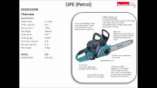 New Makita EA3201S35B 32cc Chainsaw