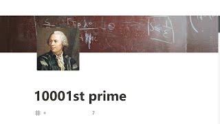 007 - 10001st prime - Project Euler Challenge - JavaScript freeCodeCamp