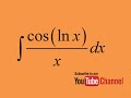 How to Integrate cos(lnx)/x, Integration by substitution, Indefinite Integral, Calculus