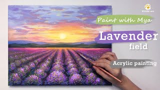Immerse in the Lavender Symphony: Join Me in Painting #022
