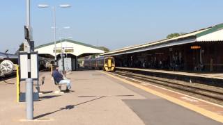 Fgw 158/9 arrives at westbury