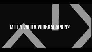 Ronin vinkit sen oikean vuokralaisen löytämiseksi!