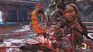 SEKIRO 源の宮 破戒僧ハメ 首無し2体 宮の桜牛 淤加美の長 静 七面武者 空中忍殺 ボスノーダメージ攻略 BOSS NO DAMAGE SEKIRO SHADOWS DIE TWICE 隻狼