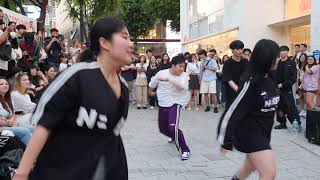 [STREET ARTIST] HAF, WITH NEW MEMBER. HONGDAE BUSKING. 230618.