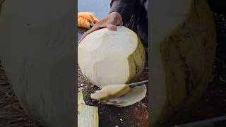 Fantastic! Amazing fresh coconut cutting skills #streetfood #viralvideo #fruit #coconutcutting