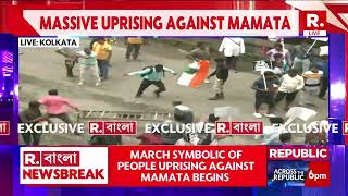 Nabanna Abhijan Protest Kolkata: Tear Gas Fired On Protesters | Bengal Uprises Against Mamata