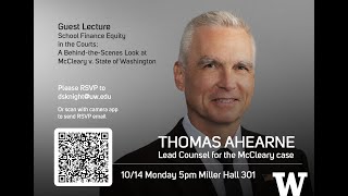 📹 Guest Lecture by Thomas Ahearne, Lead Counsel for the McCleary case