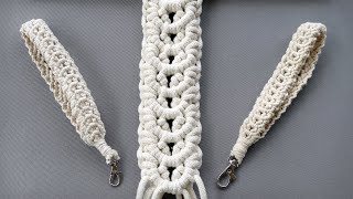 Macramé Wristlet Keychain & Semicircle Pattern Tutorial