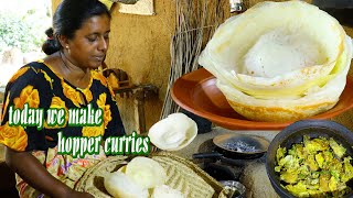 hopper curry...Interesting history of hopper curry.💕ආප්ප ව්‍යංජනයේ අතීතය.  💕village kitchen