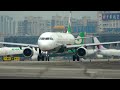 飛機起降20min 臺北松山機場tsa 10跑道頭飛機巷 taiwan taipei sonsgan international airport tsa rcss plane spotting