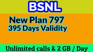 Bsnl New Prepaid Plan 797 | 395 Days Validity | Kerala Bsnl 2022 offers |