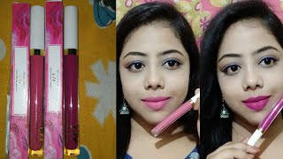 My glam new LIT liquid lipstick swatches n review||shade-14dtr,15cuffing