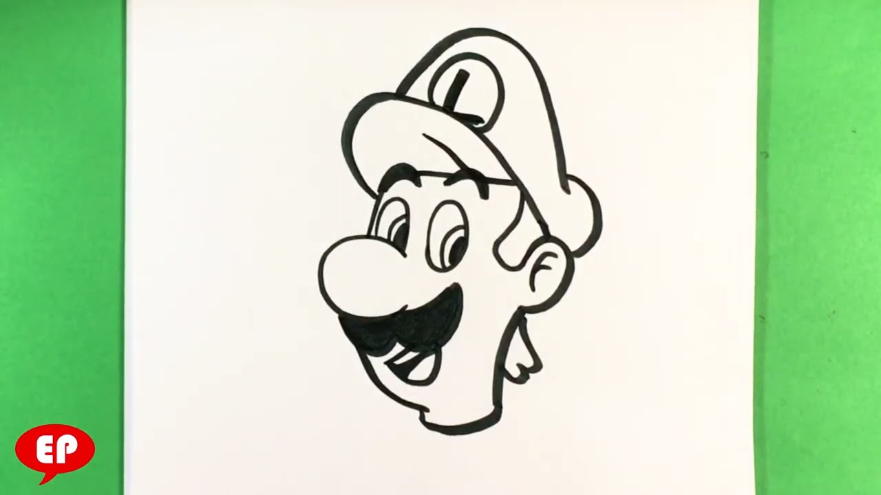 How To Draw Luigi - Super Mario Bros - Step By Step - Easy Pictures To ...