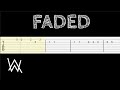 Alan Walker - Faded (Easy Guitar Tabs Tutorial)