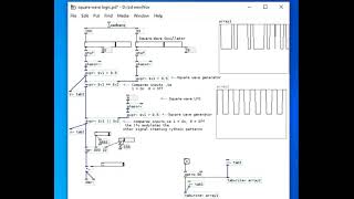 square wave oscillators in Puredata