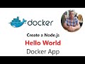Create a Docker Hello World app with NodeJS on Visual Studio Code and Remote Development SSH.