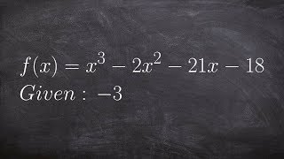 Given One Zero or Factor Find the Remaining Zeros
