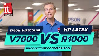 EPSON SureColor V7000 vs HP Latex R1000: Productivity Comparison