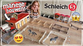 DE GROOTSTE SCHLEICH PAARDEN MANEGE OOIT BOUWEN! 😱 #1 | Daphne draaft door