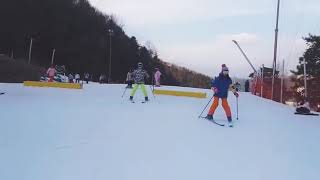 2016.12.14 First time skiing at Korea with -5°C