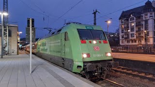 Br101 088-3 DEVK Ausfahrt and Einfahrt in Mainz Hbf (Germany Rheinland-Pfalz) #br101 #devk @devk