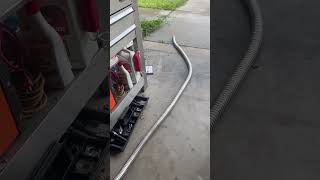 Whole house generator w/ extended exhaust