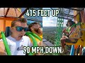 Riding the Worlds TALLEST Drop Tower! Six Flags Great Adventure Zumanjaro Drop of Doom On-Ride POV!