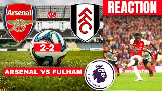 Arsenal vs Fulham 2-2 Live Stream England Premier league Football EPL Match Commentary Score Gunners