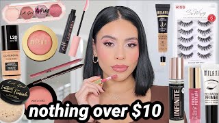 Face Nothing Over $10 😍 Best DRUGSTORE Makeup!