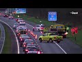 Lange file op A35 na eenzijdig ongeluk bij Enschede, ook problemen op A28