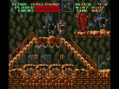 Super Castlevania Iv Snes Stage 9 The Castle S Great Treasure Boss
