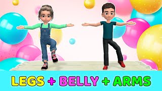Kids Workout: LEGS + BELLY + ARMS