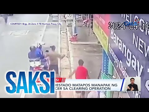 Mekaniko, arestado matapos manapak ng MMDA enforcer sa clearing operation | Saksi