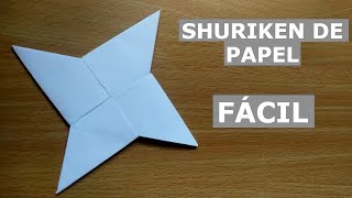 Como hacer una estrella ninja de papel (SHURIKEN)