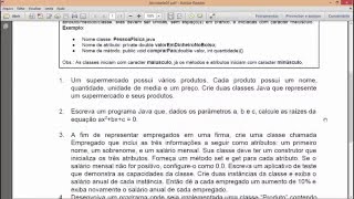 Exercicio 01 em Java - Simulando um supermercado