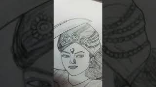 Rani Laxmi bai drawing #pencil #shorts #youtube shorts #art