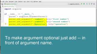Python Tutorial 25 Command line argument processing using argparse