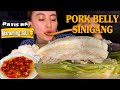 PORK BELLY SINIGANG| Patis na maraming sili| MUKBANG🇵🇭