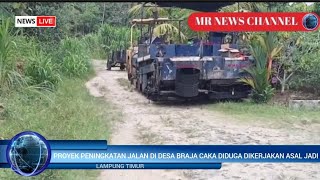 Diduga Dikerjakan Asal Jadi!! Proyek Peningkatan Jalan di Desa BRAJA CAKA