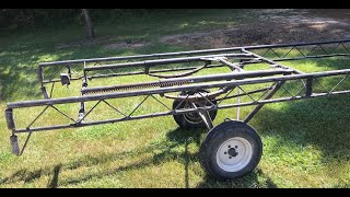 OldGuyDIY Hoosier Brand Scissor Lift Cantilever Pontoon Boat Trailer First Impressions Review