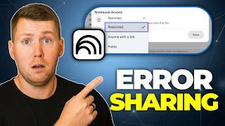 NotebookLM Error Sharing Notebook - Full Tutorial