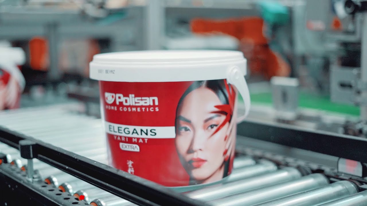 POLISAN KANSAI ROBOTIC PALLETIZING AND STRETCH WRAPPING LINE - YouTube