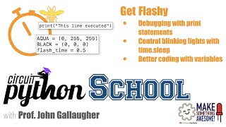 Getting Flashy, Debug w/print, & better coding with variables