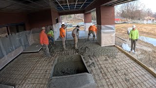 Buggying Concrete at a BRAND NEW Fire Station