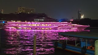 บรรยากาศสวยยามค่ำคืน#แม่น้ำเจ้าพระยา 🇹🇭🥰🤩🛳️🎡