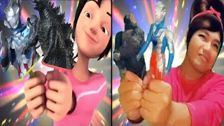 Kak Ros Membuat Es Krim Ultraman Z Dan Godzilla 🤣