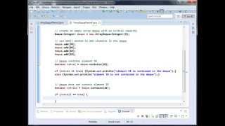Java util ArrayDeque containsObject Method