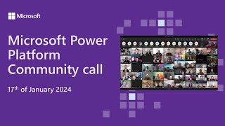 Microsoft 365 Power Platform Weekly Call 30th Of January 2024 Microsoft Microsoft 365 Power Platform Weekly Call 30th Of January 2024 Microsoft