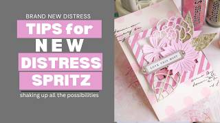 Brand NEW Distress Spritz is here!!! Ideas.Tips. Layered Tag Tutorial w Tim Holtz Distress Spritz