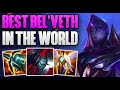 RANK 1 BEL'VETH IN THE WORLD CARRIES IN KOREAN CHALLENGER! | CHALLENGER BEL'VETH JUNGLE GAMEPLAY